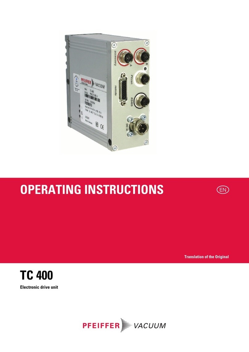 Pfeiffer Vacuum TC 400 operating instructions