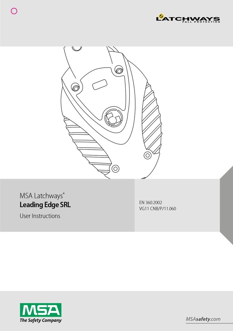 MSA Latchways Leading Edge SRL User instructions