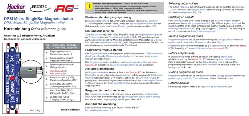 Emcotec iRC Electronic DPSI Micro SingleBat User manual