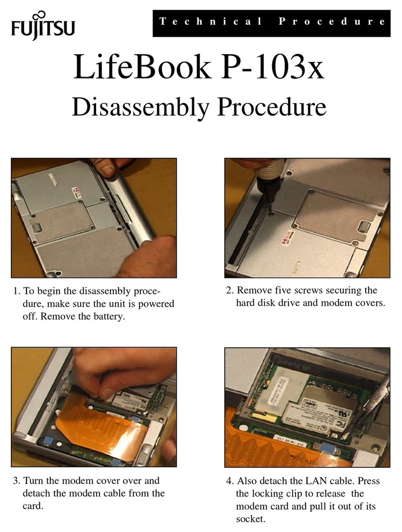 Fujitsu LifeBook P-103 Series Assembly & Disassembly