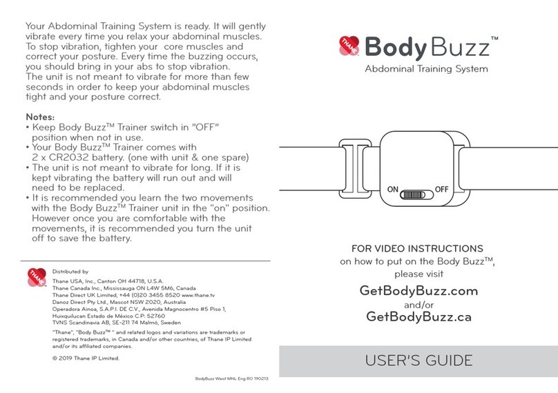 Thane Fitness BodyBuzz Series user guide