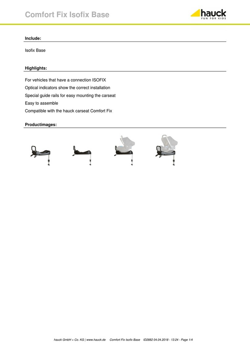 Hauck Comfort Fix Isofix Base User manual