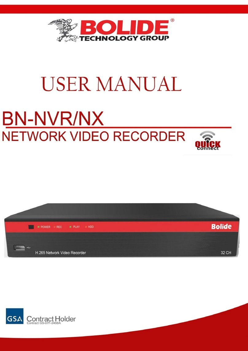 GSA Bolide BN-NVR/NX user manual