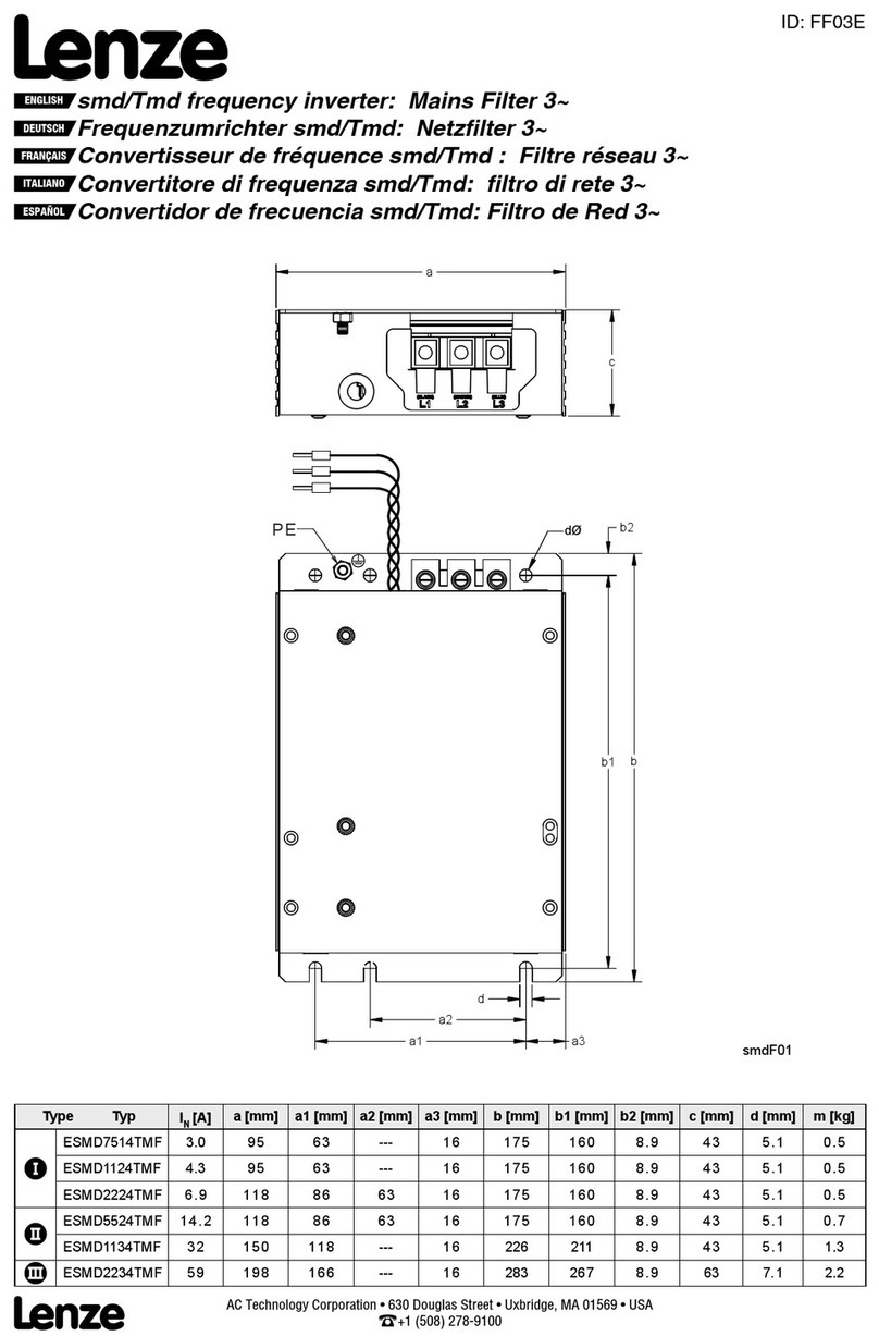 Lenze ESMD7514TMF Installation