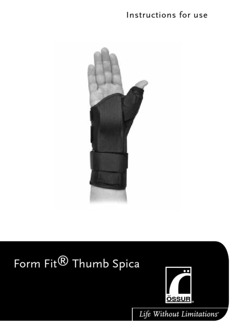 Ossur Form Fit Thumb Spica Instructions for use
