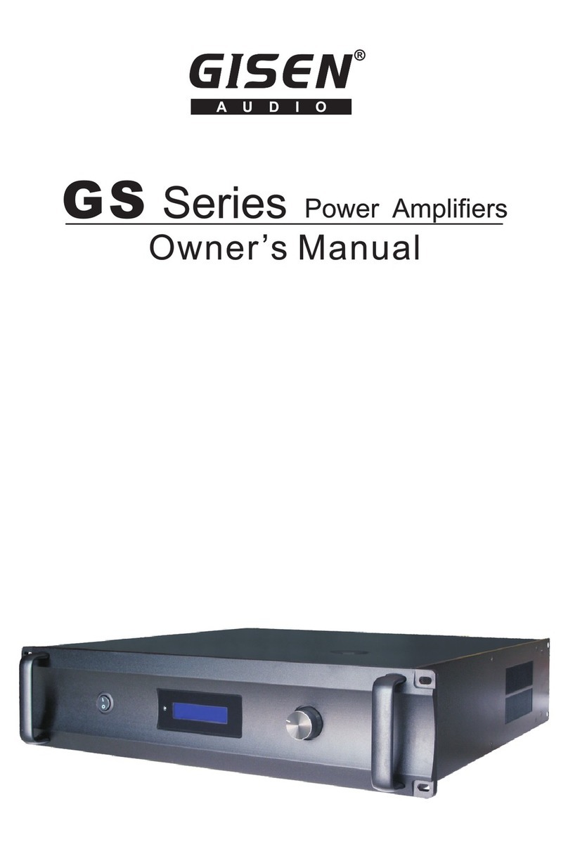 Gisen Audio GS Series owner's manual