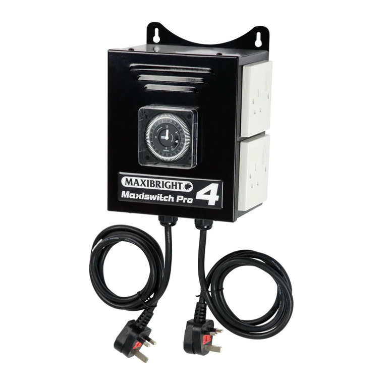 Maxibright MAXISWITCH PRO quick start guide