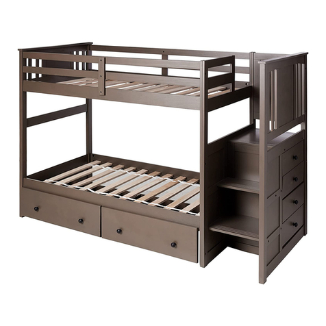 Donco PRINCETON STAIR BUNK 2204 Assembly instructions