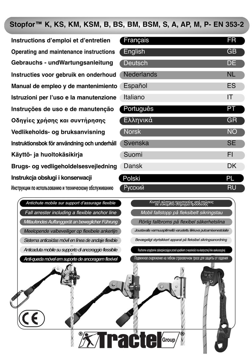 Tractel stopfor K Manual Tractel stopfor K Manual