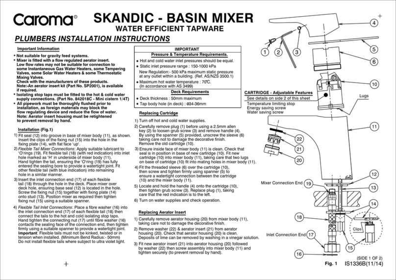Caroma SKANDIC Plumbers Installation Instructions Caroma SKANDIC Plumbers Installation Instructions