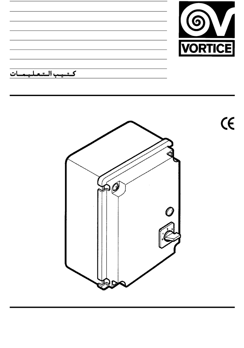 Vortice IRM Series Instruction booklet