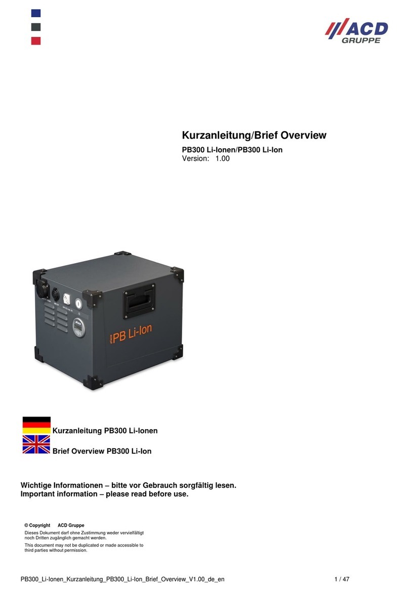 ACD GRUPPE PB300 Li-Ion Brief overview