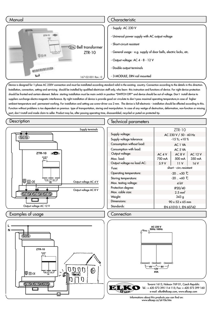 Elko ZTR-10 manual