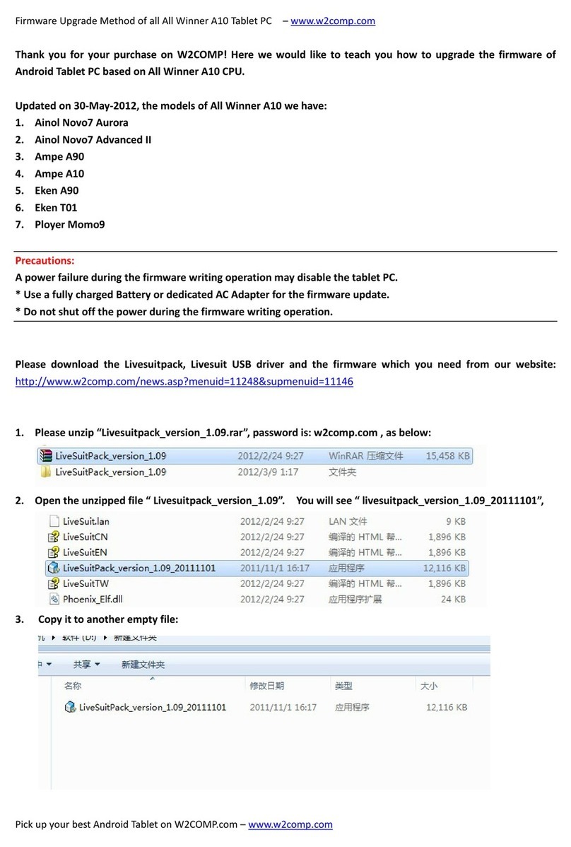 Allwinner A10 Firmware Upgrade Method