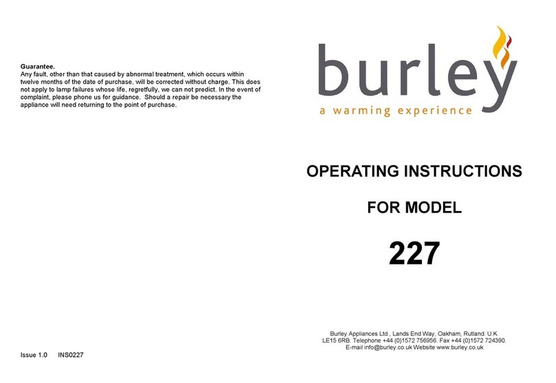 Burley 227 operating instructions