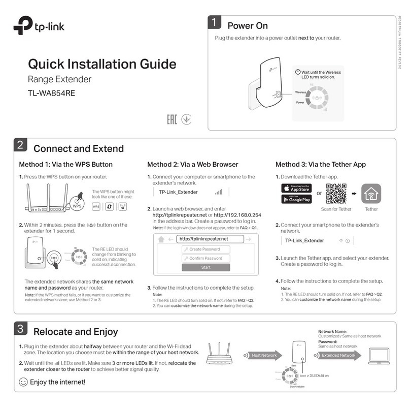 TP-Link TL-WA854RE User manual