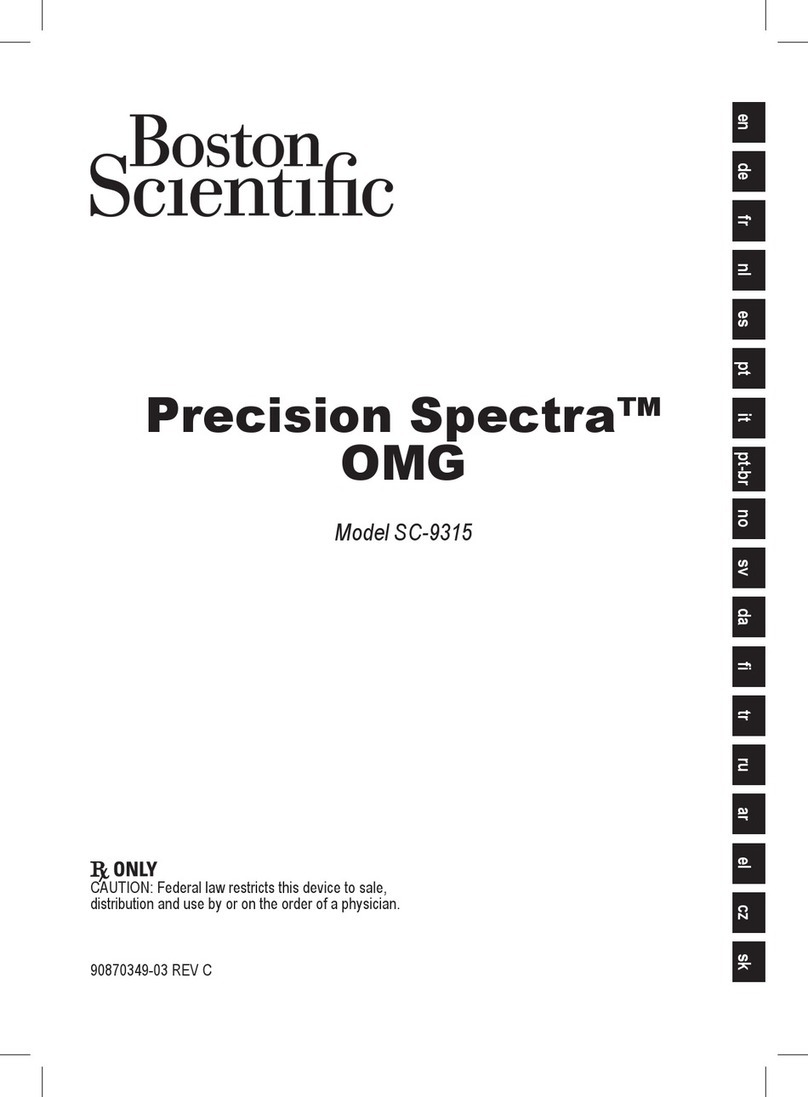 Boston Scientific Precision Spectra OMG SC-9315 quick start guide