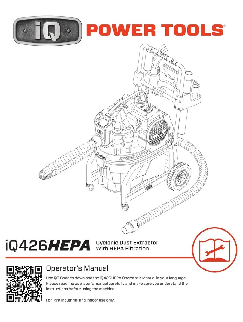 IQ Power Tools iQ426HEPA Operator's manual