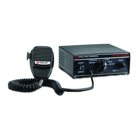 Federal Signal Corporation PA300 Series 690009 Owner's manual