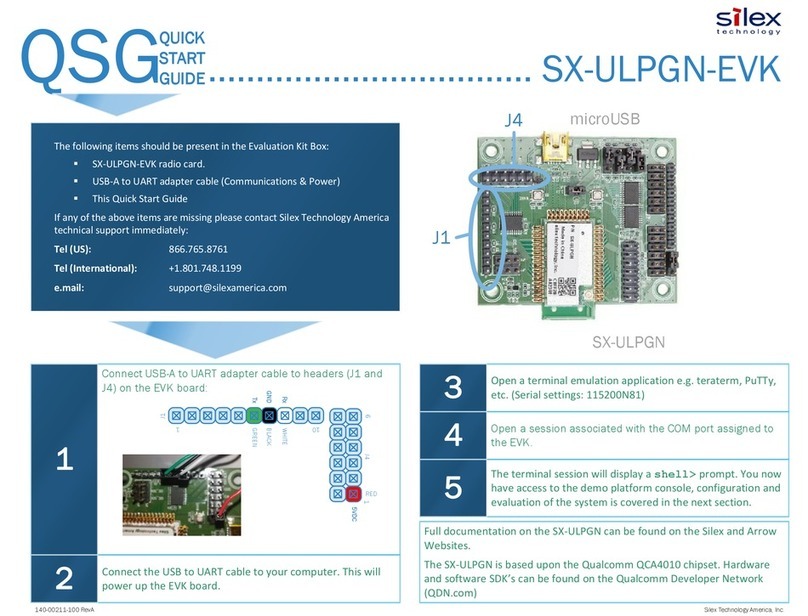Silex technology SX-ULPGN-EVK quick start guide Silex technology SX-ULPGN-EVK quick start guide