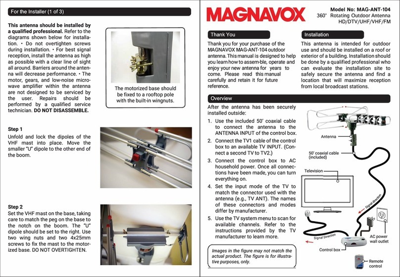 Magnavox MAG-ANT-104 quick start guide