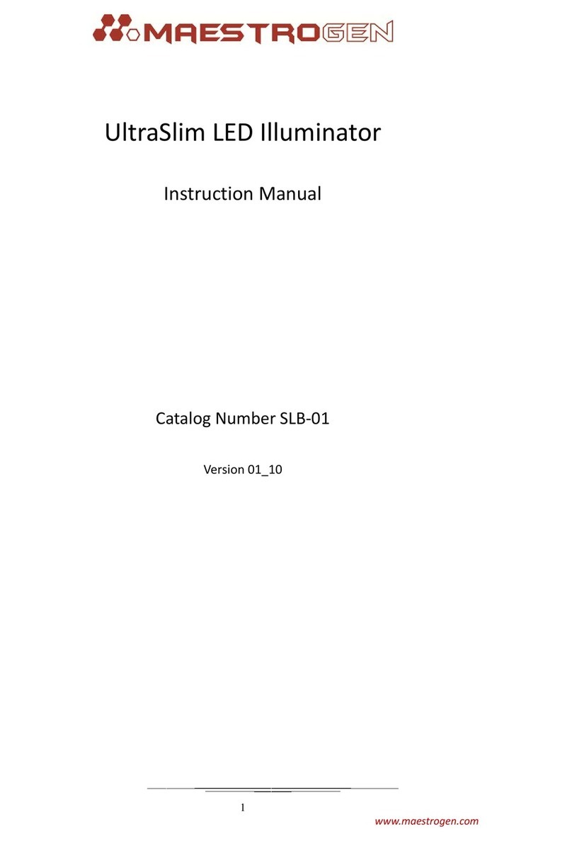 Maestrogen Ultra Slim LED Illuminator instruction manual