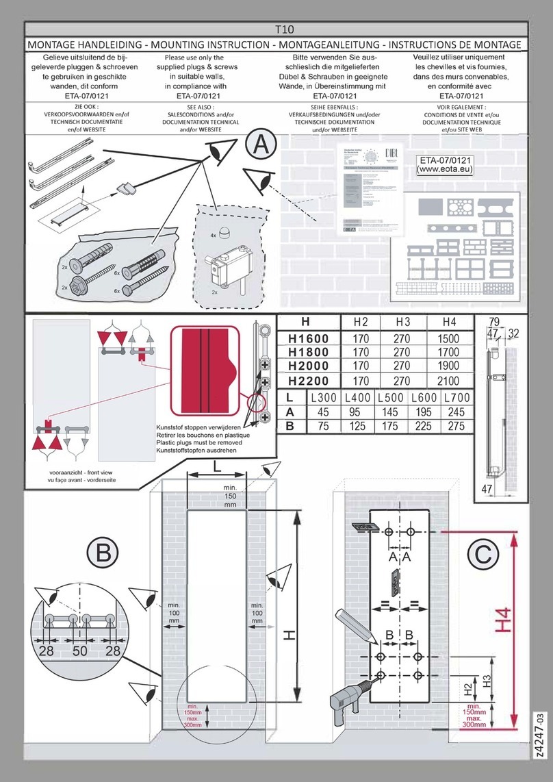 Henrad TlO Mounting instructions