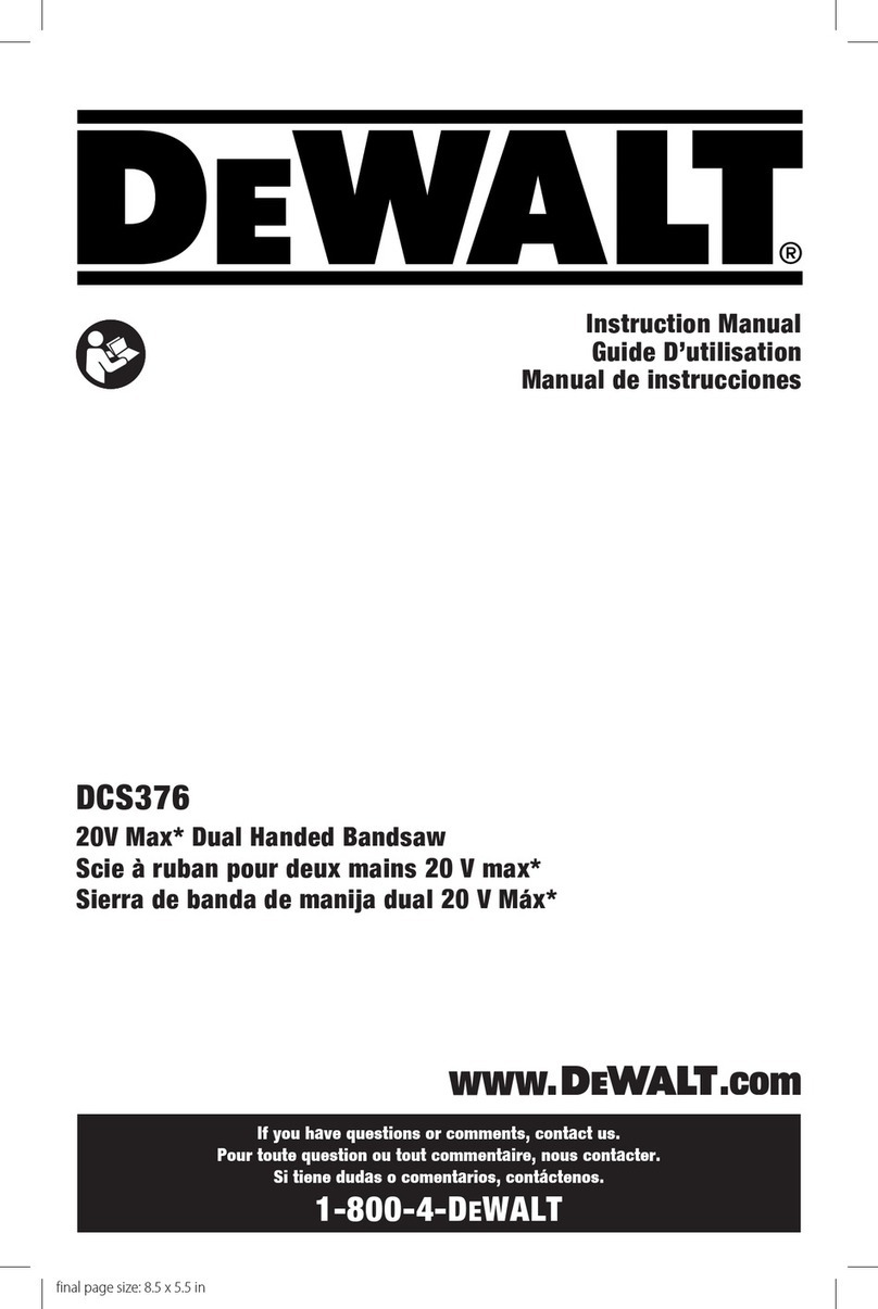 DeWalt DCS376 User manual