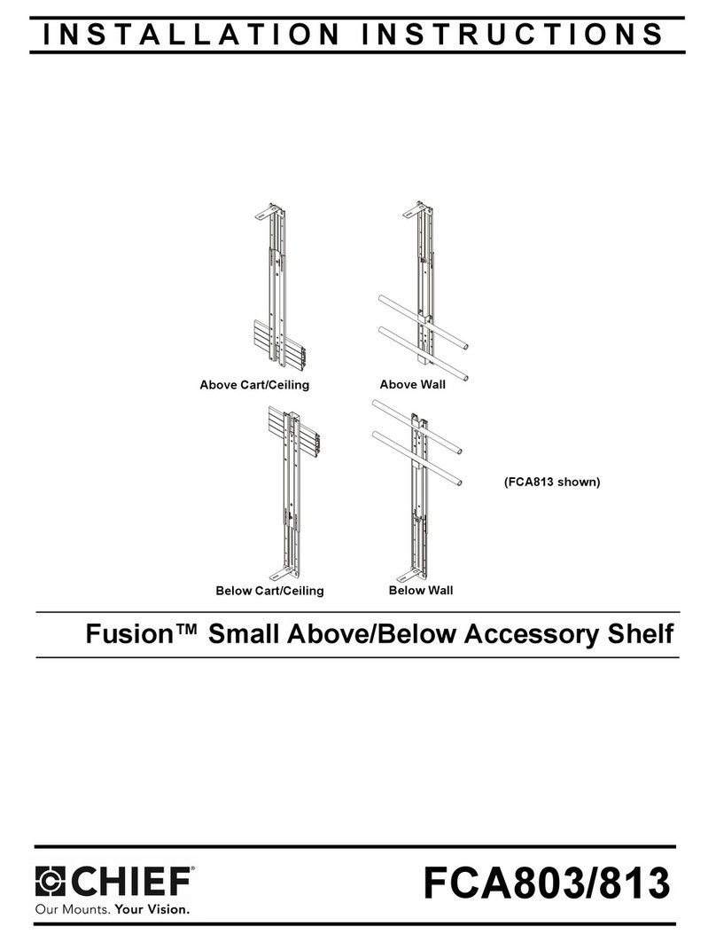 CHIEF Fusion FCA803 installation instructions CHIEF Fusion FCA803 installation instructions