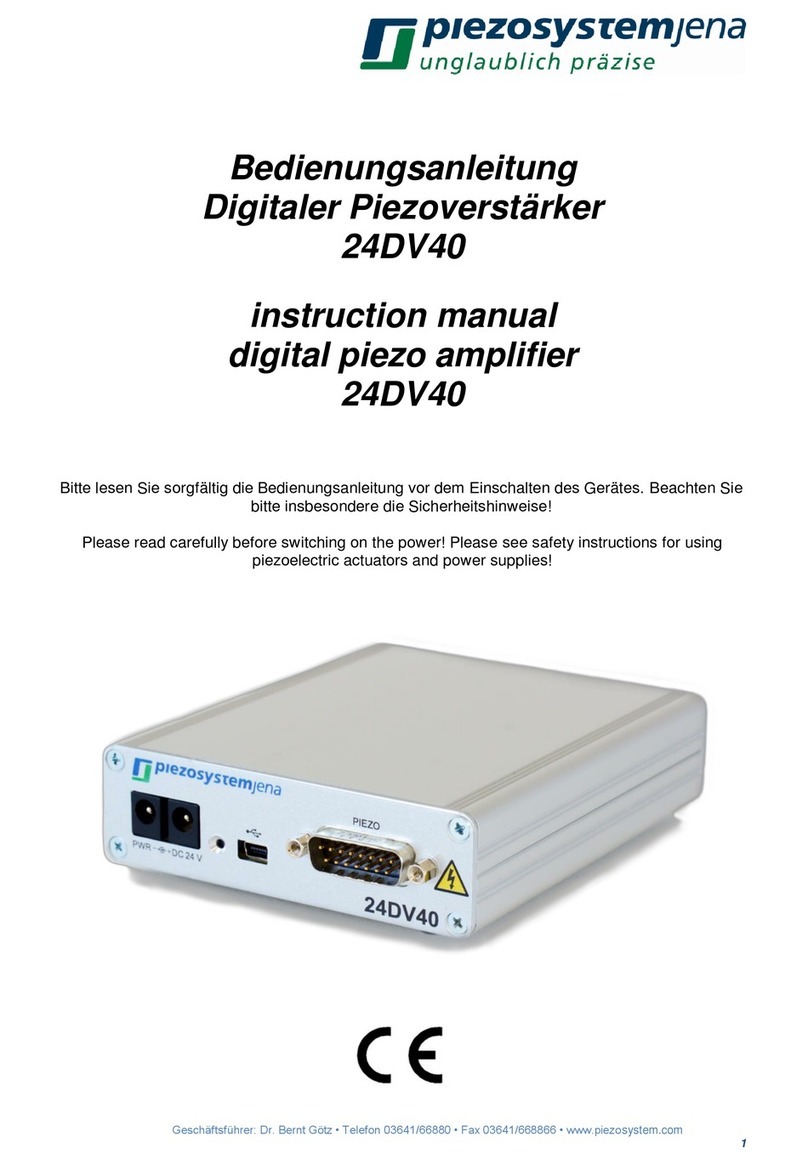 piezosystemjena 24DV40 User manual piezosystemjena 24DV40 User manual