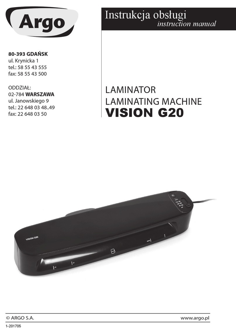 Argo VISION G20 User manual