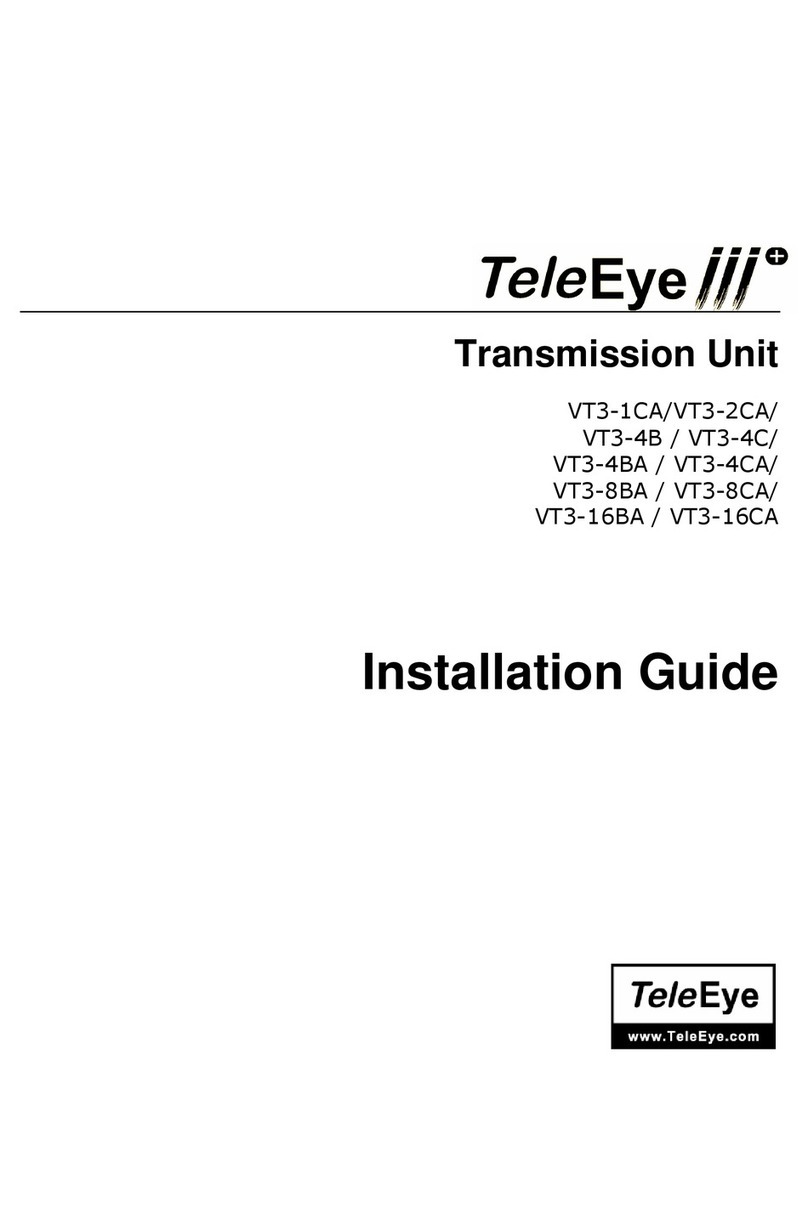 TeleEye VT3-1CA installation guide