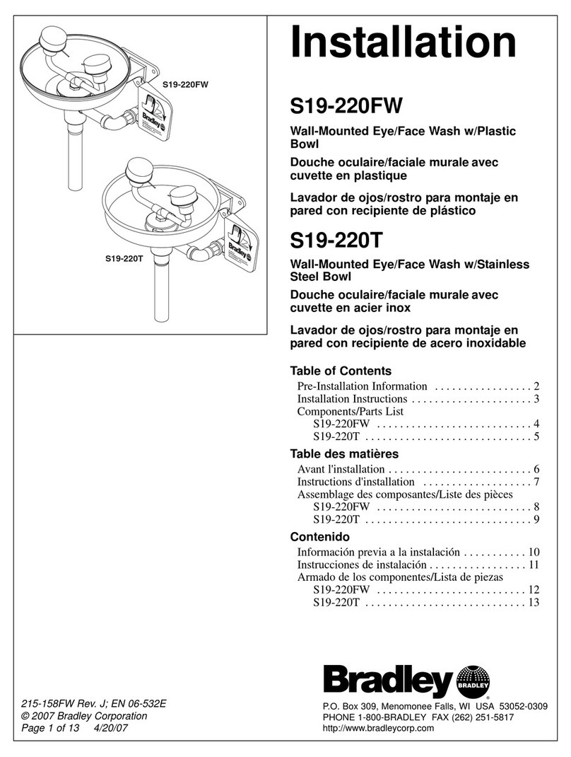 Bradley S19-220FW User manual