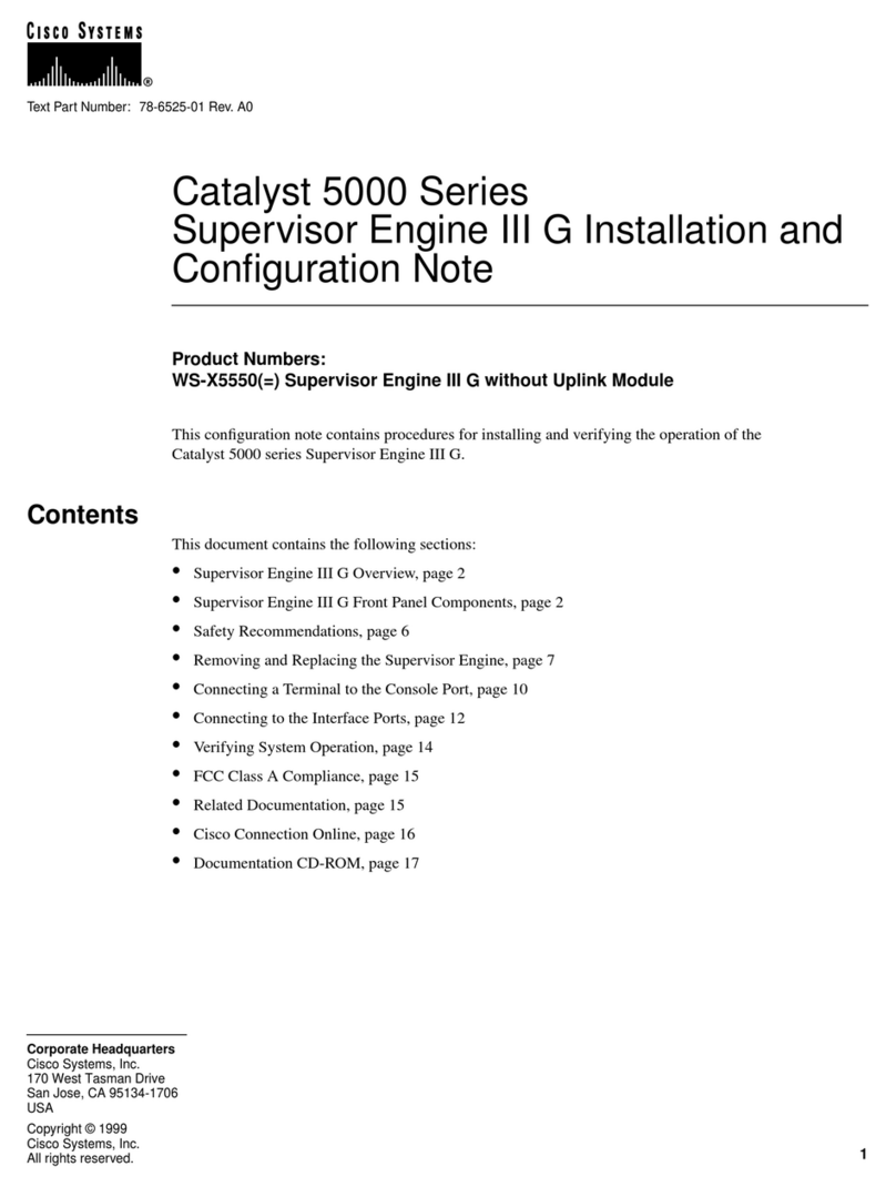 Cisco Catalyst 5000 Series Quick guide