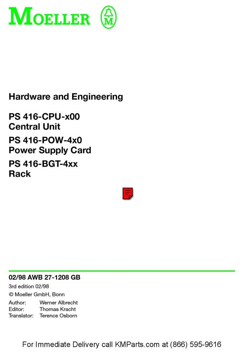 Moeller PS 416-CPU-x00 Series Hardware and engineering