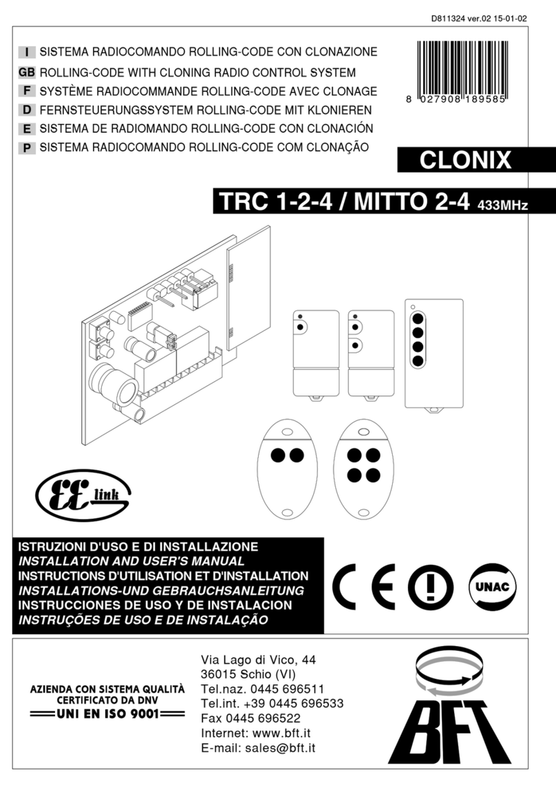 BFT CLONIX User manual