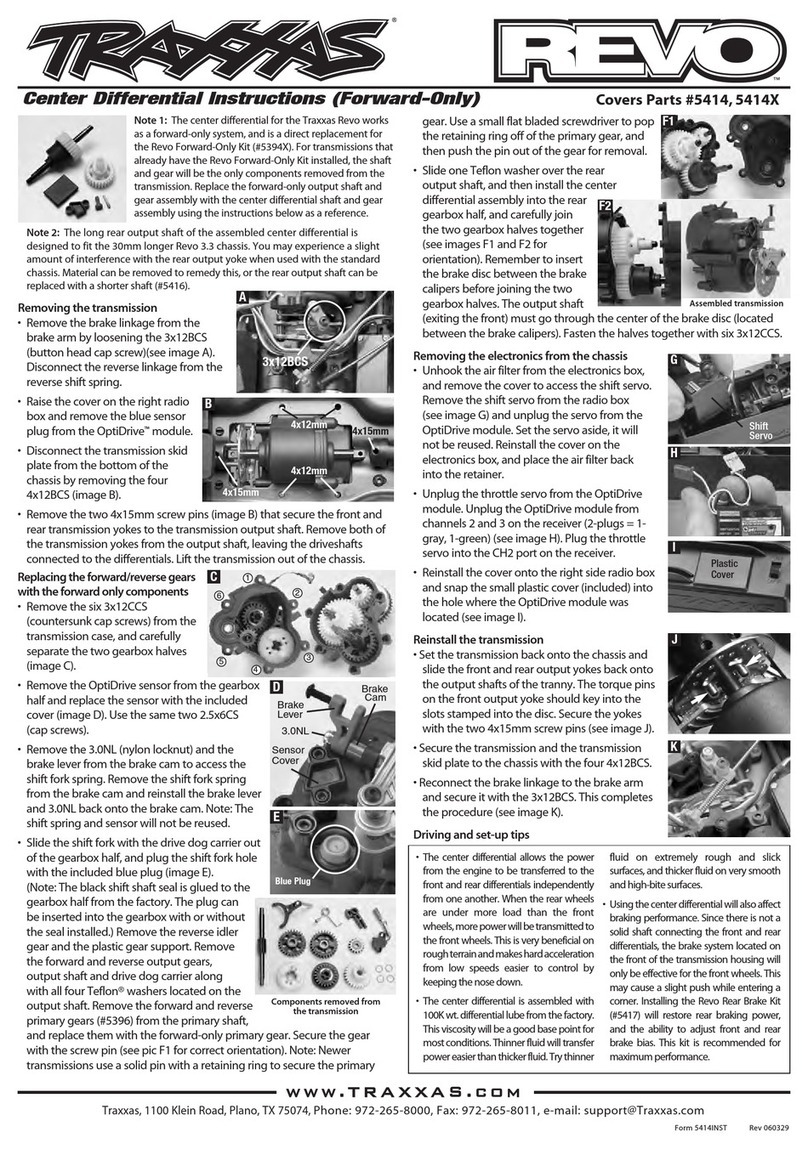 Traxxas 5414 User manual