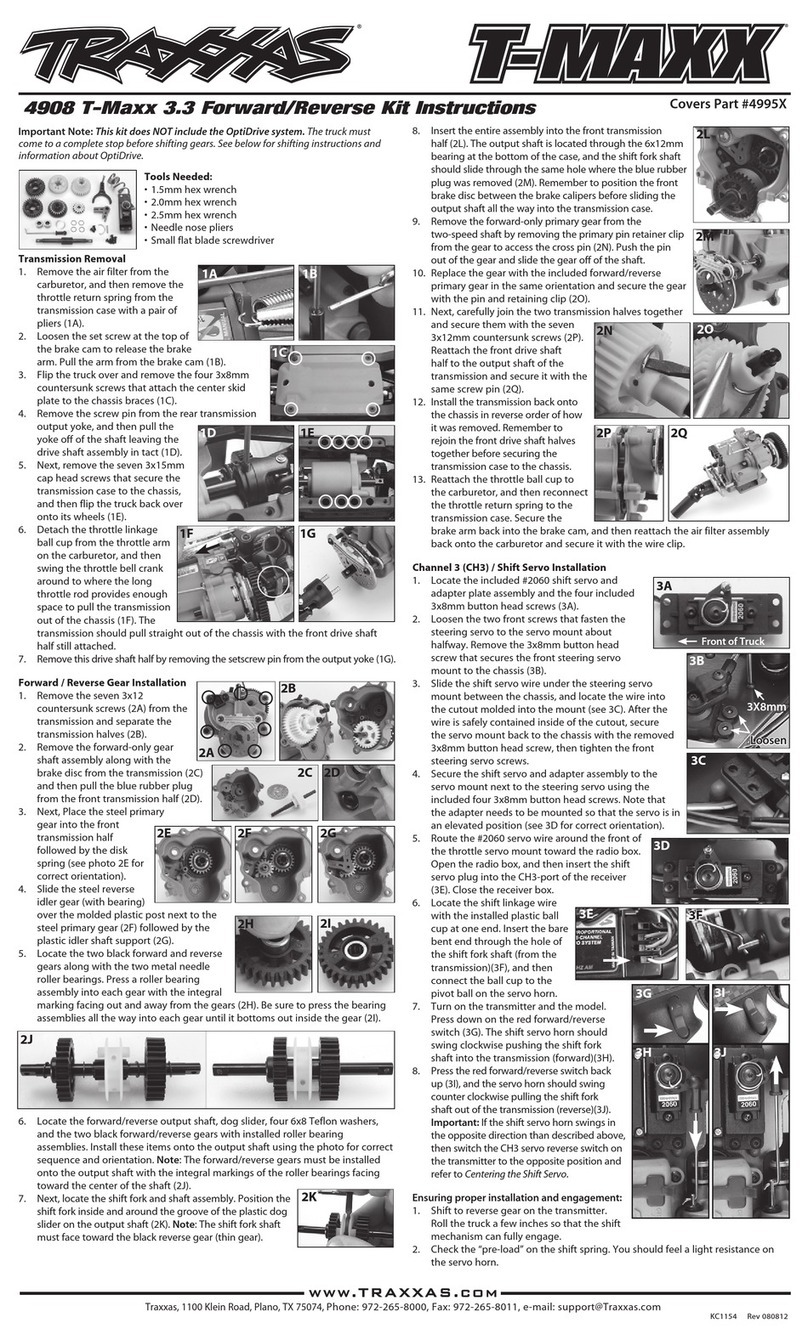 Traxxas 4995X User manual