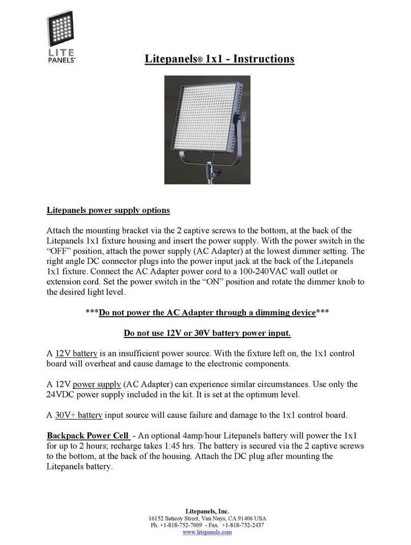 Litepanels Gemini 1x1 Soft instructions