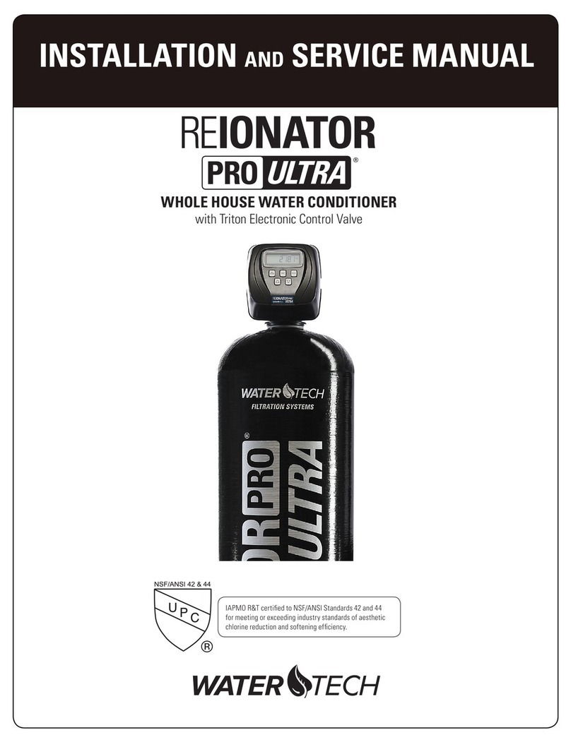 WaterTech REIONATOR PRO ULTRA RXU13 Installation and service manual