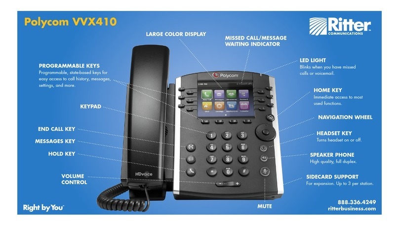 Polycom VVX410 User manual Polycom VVX410 User manual