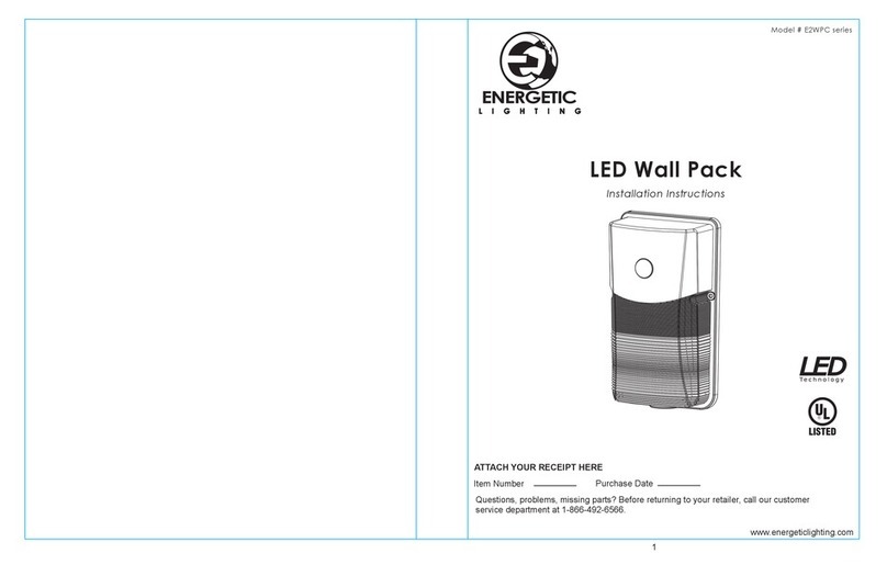 Energetic Lighting E2WPC Series installation instructions