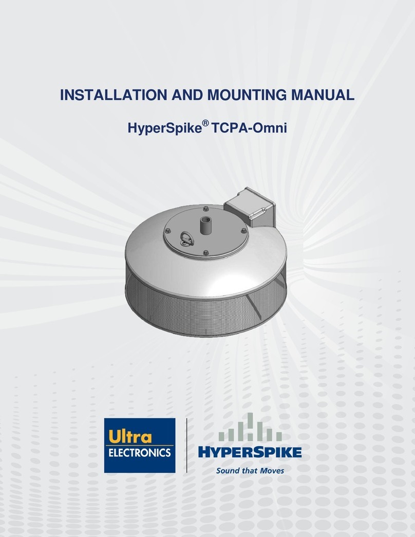 Ultra electronics HyperSpike TCPA-Omni INSTALLATION AND MOUNTING MANUAL