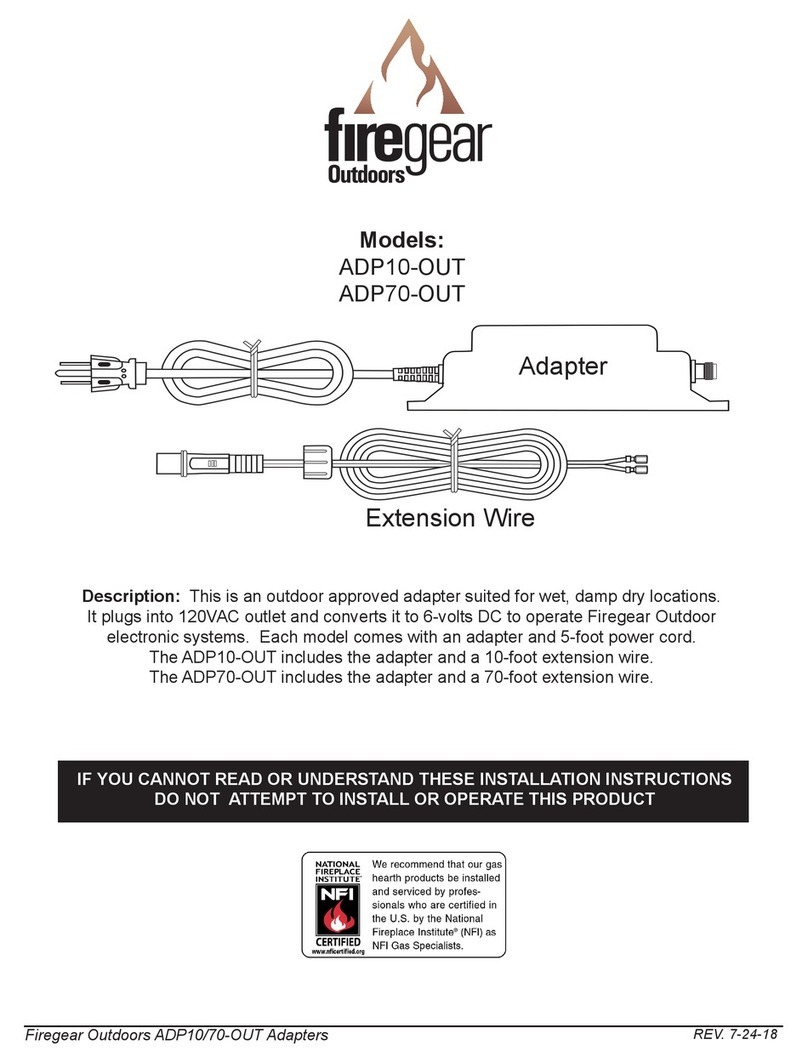 Firegear ADP10-OUT installation instructions Firegear ADP10-OUT installation instructions