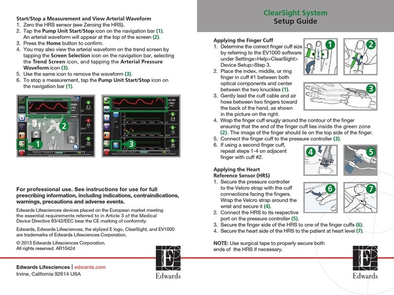 Edwards ClearSight System User manual