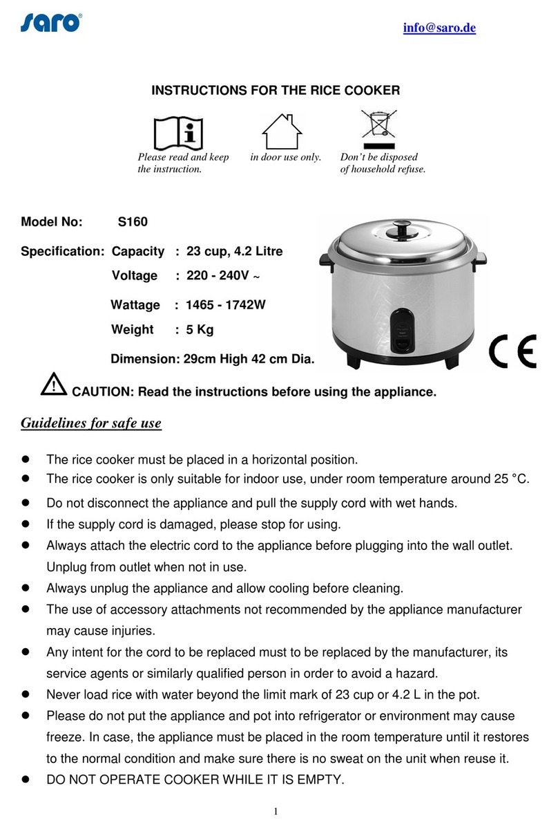saro S160 instructions