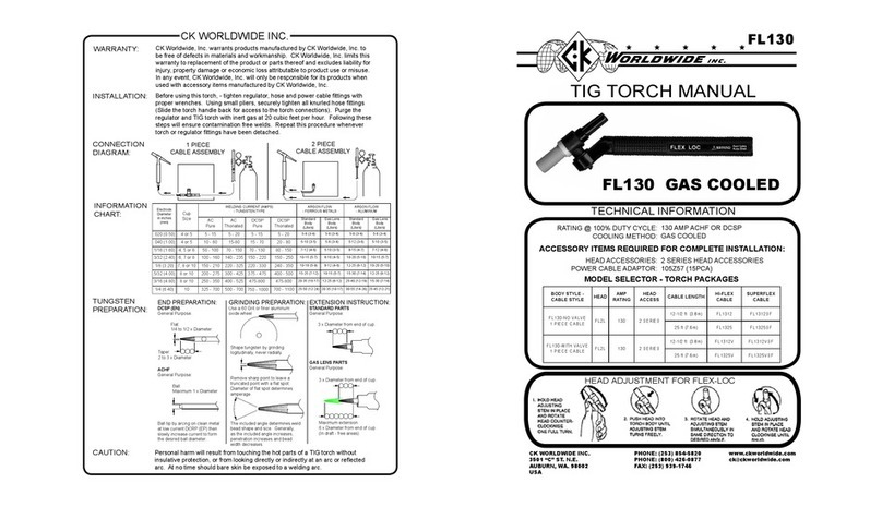CK WORLDWIDE FL130 manual