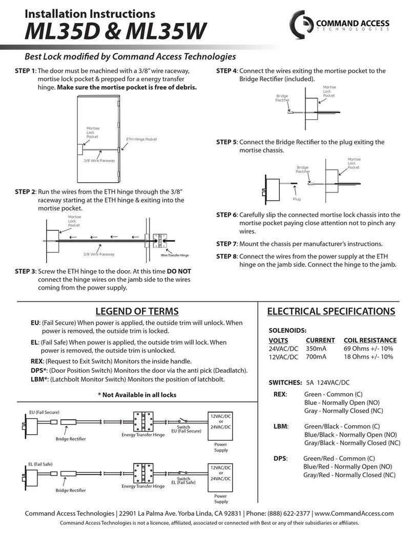 Command access ML35D User manual