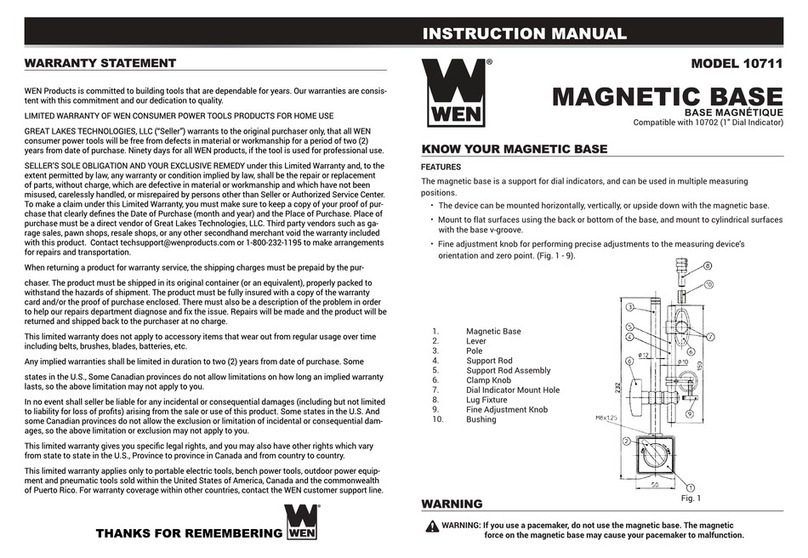 Wen 10711 User manual