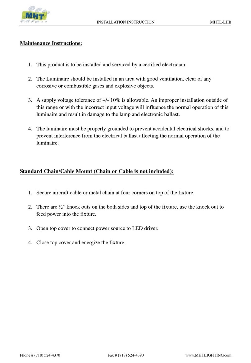 MHT MHTL-LHB User manual